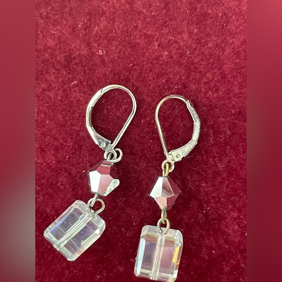 Vintage Long Necklace w/ Earrings! Sparkle Baby!! VGVC! - Picture 2 of 8